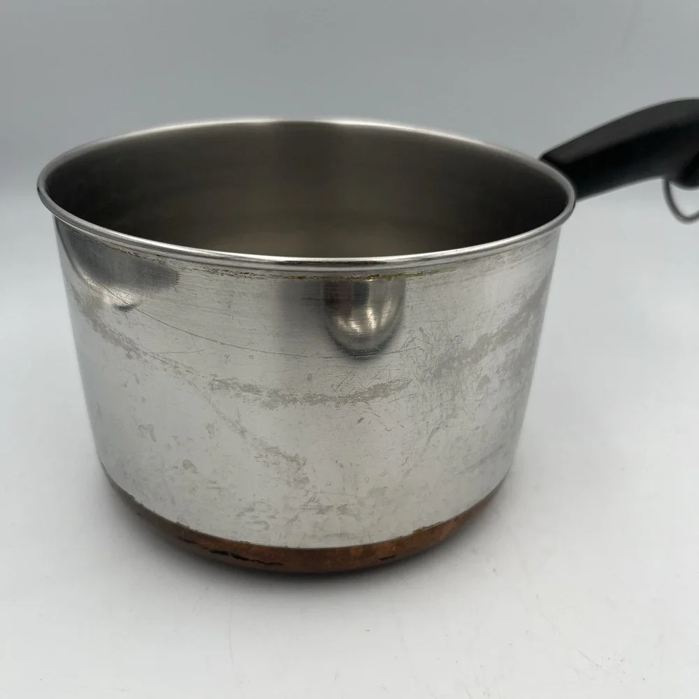 Vintage ~ Revere Ware Stainless Steel 2 QT. Sauce Pan With‎ Lid ~ USA
